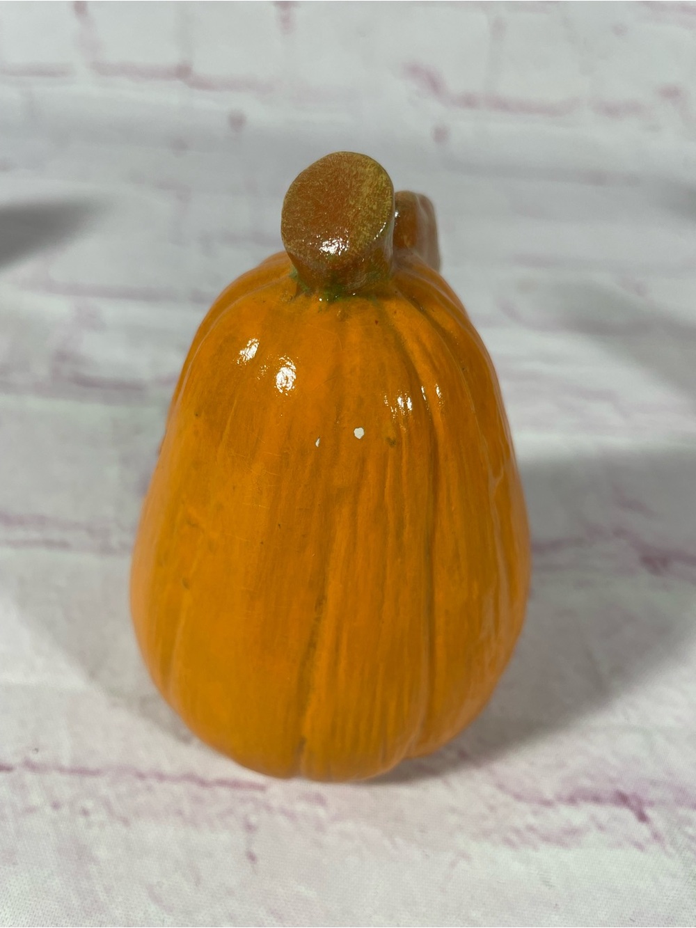 Hand Painted Ceramic Pumpkin Halloween Harvest Silly Face Decorations Set of 5 - Picture 13 of 13